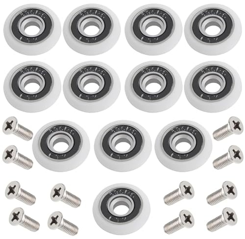 Duschkabinen Rollen 12Stück 23mm Duschtür Glastürrollen