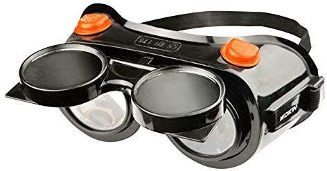 TOOLSTEK WOKIN Flip Up Welding Goggles Industrial Full Sight Grinding Gas Spectacles for Eye Protection Anti-Fog Anti-Glare Welder Safety Glasses Helmet