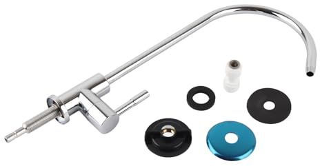 Grifo de Cocina Grifo de Cuello de Cisne Aleación de Zinc Grifo de Cromo Ósmosis Inversa Filtro de Agua Potable Grifo de Fregadero de Cocina de una Manija