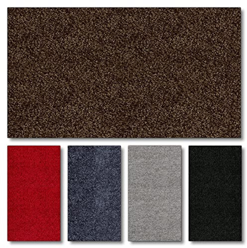 Fußmatte nach Maß PT-MAX | waschbar & unifarben | ab 21,86 € | gewählt: 51-60 cm breit, 75-100 cm lang, braun