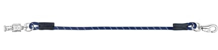 WALDHAUSEN Elastik-Anbinder für Box und Stall, Länge 90 cm, Nachtblau/weiß