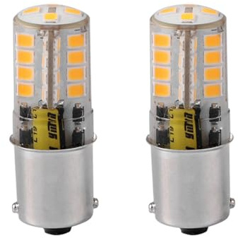 ShuoHui 2 Stück 1156 12V kleine Glühbirne, Wasserdichtes Design, 5 Watt Weiße für Boot, Outdoor-Landschaft Beleuchtung (Kaltweiß 6000K)