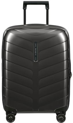 Samsonite Attrix - Spinner S, utdragbart handbagage, 55 cm, 38/44 L, svart (anthracite)