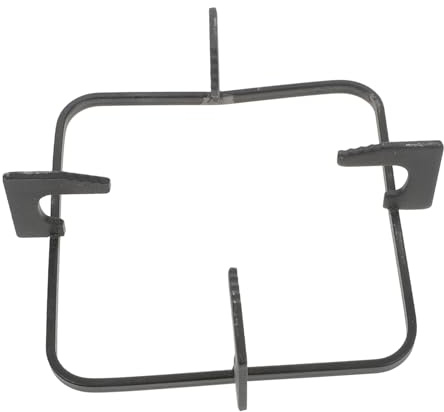 Angoily Soporte para Estufa de Gas Cuadrado Negro de Hierro Fundido Superficie Antideslizante para Cocina Segura y Estable en Quemadores de Gas