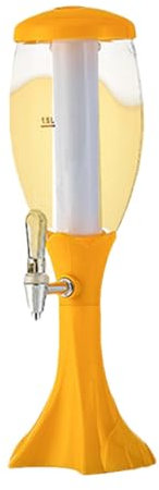 Dispensador de bebidas de estilo europeo – Torre de cerveza a presión, torre de bebidas brillantes | Tubo de hielo para dispensadores de alcohol, suministros para eventos de grifo cerveza, limonada