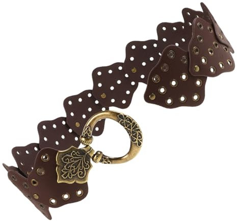 COLLBATH Taillengürtel Für Damen Mit Blattdekoration Im Vintage-stil Verstellbarer Und Barock-design Als Hosengürtel Oder Accessoire Für Festival Outfits
