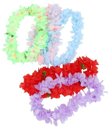 Beavorty 5pezzi Ghirlanda Tropicale in Stoffa Decorazioni Per Feste Hawaiane in Spiaggia Articoli Per Feste Luau Ghirlande Colorate Per Estive e Tropicale
