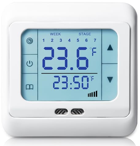 Thermostat Fussbodenheizung Wasser, Digital raumthermostat fußbodenheizung, Digital Thermostat Fußbodenheizung, Programmierbare Wandthermostat für Wohnzimmer