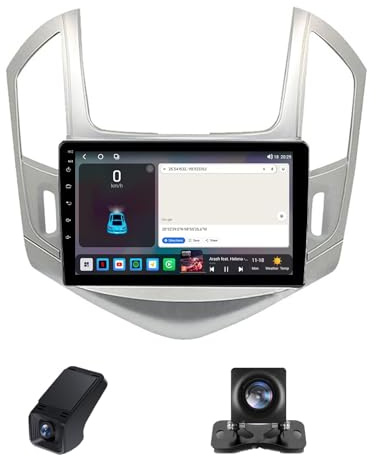 CarPlay & Android Auto Autoradio 2Din ricevitore multimediale Per Chevrolet Cruze J300 J308 2012-2015 digitale da 9 pollici radio 2DIN con schermo telecamera posteriore RDS(NF-1)
