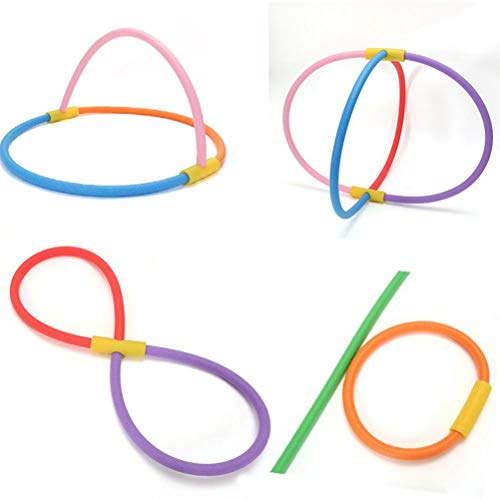 TOPINCN Fideos de Piscina Coloridos con Conectores, 2 uds. Fideos de Espuma para Nadar para Proyectos de Bricolaje, Varillas de Flotabilidad de 59 Pulgadas para Uso en Piscina/lago (aleatorio)