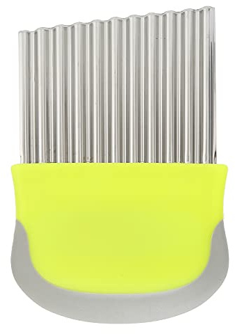 CHICIRIS Cortador Ondulado Cuchillo para Cortar Patatas de Acero Inoxidable para Uso en la Cocina, Cortar Cebollas y Frutas en Rodajas Onduladas, Cómodo, 1 Cuchillo Ondulado, para Cocinar en Casa