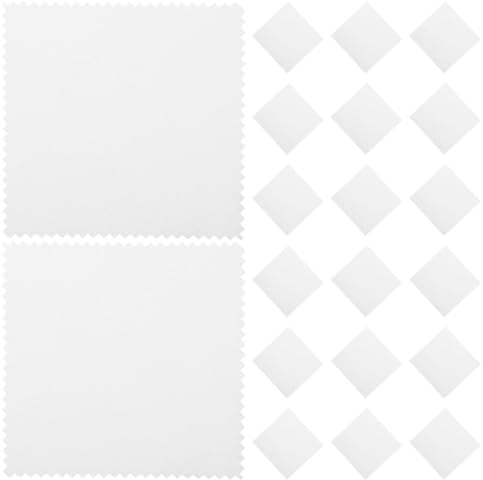 MAGICLULU Paños para Limpiar Joyas 100 Unidades 8x8 Cm Paño para Pulir Plata y Oro de Microfibra para Gafas y Lentes Portátil Uso Diario