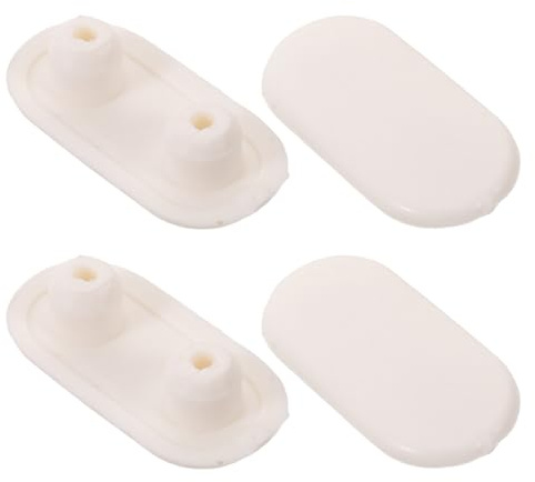 OSOLADY 4 pezzi di paracolpi per sedile WC: Paracolpi per coperchio sedile WC - Cuscinetti ammortizzanti per coperchio bagno - Distanziatori in plastica per bidet per assorbire gli urti e ridurre il