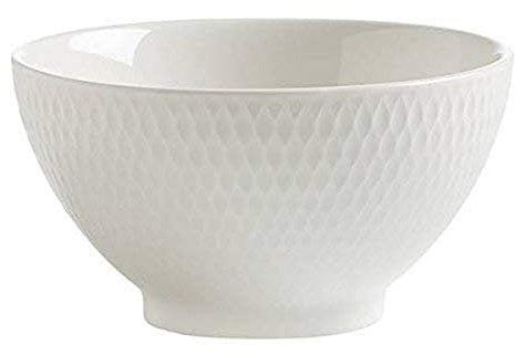 Maxwell & Williams Basics diamants Bol à riz, Blanc, 10 cm