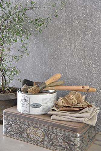 Struktureffektfarbe Jeanne d'Arc Living Vintage Paint Kreidefarbe Effekt Paint Wandfarbe 1L (Soft Grey)