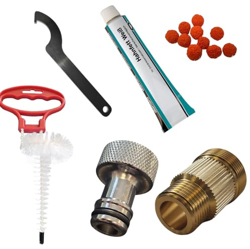 GASTROBEDARF WESTERBARKEY Reinigungsset für Bierleitung mit 15 Teilen 6,7mm Adapter 30mm z.B. für Lindr Zapfanlagen
