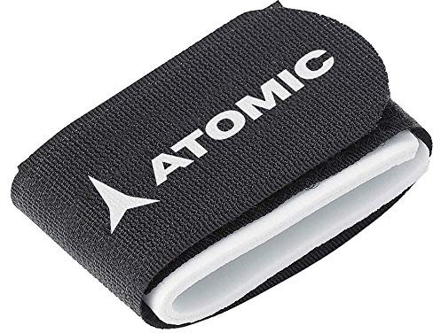 ATOMIC NORDIC ECO SKI FIX in Schwarz - Praktisches 10er Set - Befestigungsriemen mit Klettband - Einfacher Ski-Transport - Zubehör zum Schutz von Kanten & Belag