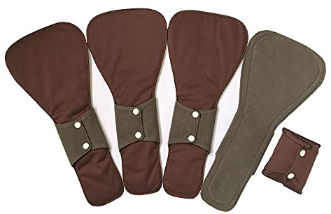 MUMBABY 5 Stück 41 cm (16 Zoll) Ultra Deep Sleep über Nacht Charcoal Bamboo Mama Tuch / Menstruationspads / wiederverwendbare Damenbinden