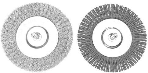 Replacement joint brush, joint brushes, set of 2 with nylon wire brush and steel wire brush for cleaning joints and crevices, suitable for Grafner joint cleaner, weed joint brush, 10773
