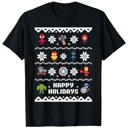 Jersey navideño de Marvel Avengers Happy Holidays Camiseta