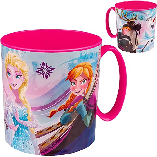 alles-meine.de GmbH Trinkbecher/Henkeltasse - die Eiskönigin - Frozen - 350 ml - BPA frei - mikrowellengeeignet - Kunststoff Plastik - Trinklerntasse/Trinklernbecher - Becher..