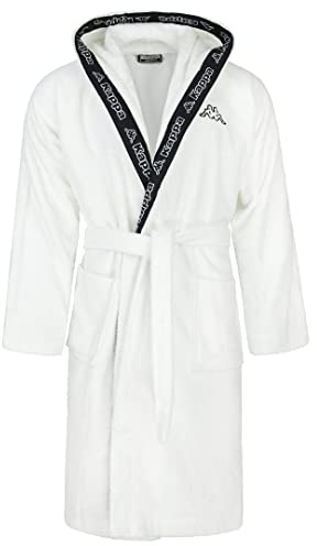 Kappa Unisex Bademantel mit Kapuze 100% Baumwolle Gr. S-4XL