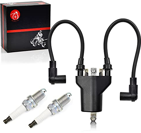 Ignition Coil Pack & spark plug + Cap For EZGO 1991-2002 TXT Robin 295cc 350cc 4 Cycle Gas Golf