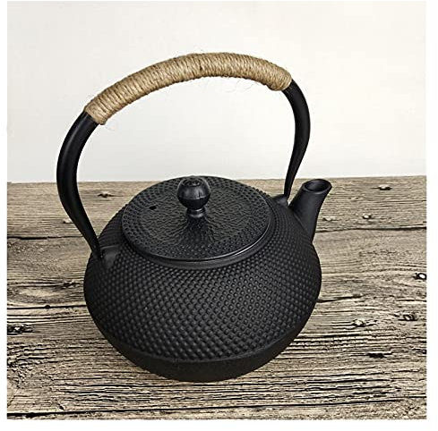 SISWIM Teekannen Gusseisen Tee Wasserkocher Wasser Kochen Kessel Haushalt Tee Machen Set Teekanne Küche Kochen Werkzeug for Restaurant Hotel Kaffeekanne (Color : 300ml)