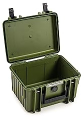 B&W International Mehrzweckkoffer Outdoor 2000 (PP.66) Bronze Grün – Leerkoffer – wasserdicht (IP67), staubdicht, schlagfest, extrem robust