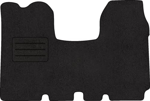 Velours VORNE Fußmatten Schwarz LUX für Renault TRAFIC II (2001-2014) 2-teilig