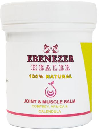 Comfrey, Arnica and Calendula Natural Balm for Joint Pain 150ml | 100% Natural Soothing Balm UK | Ebenezer Healer Vitamin E