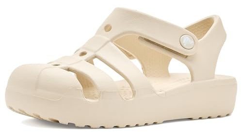Crocs Classic Fisherman T, Sandali Unisex - Bambini e Ragazzi, Sandstone, 24/25 EU