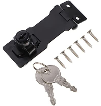 WHAMVOX Verrouillage à Clé Serrure à Pêne Dormant Antivol Pour Petites Portes Et Armoires Boîtes Serrure Facile Installation
