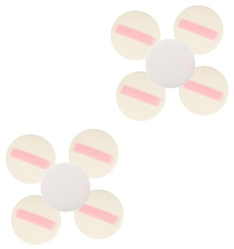 Healeved 10stücke Wiederverwendbare Puderquasten Für Komfortable Anwendung Von Make-up Und Setting-puder Für Gesicht Und Körper Pflegeleicht Und Waschbar