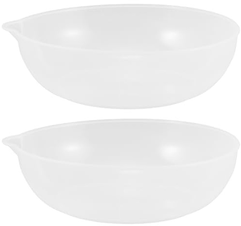 Lurrose Waagschale Für Küchenwaage 2 Stück Transparentes Kunststofftablett Mit Kapazitätsmarkierungen Ideal Für Lebensmittel Und Kuchen Backzubehör