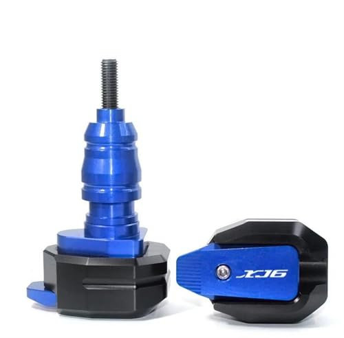 CNC Motorrad-Rahmenschieber Für Yamaha XJ6 XJ 6 XJ-6 Sturzbügelschutz, Verkleidungsschutz, Verkleidungsschutz, Sturzpad Rahmenschieber-Sturzpad(Blau)