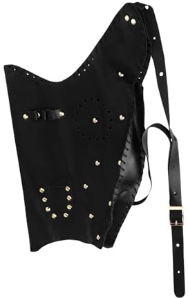 Milisten 1 Stück Bogentasche Köcher Ledertasche Bogenschießtasche Aus Leder Tasche Outdoor-pfeiltasche Tasche Zum Bogenschießen Pfeilköcher Zurück Bogen Pfeilhalter Faserleder Black