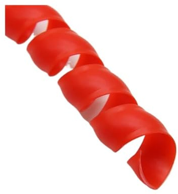 Avvolgicavo a spirale, flessibile avvolgicavo a spirale, protezione per cavi (rosso, ID 30 mm - 10 metri)