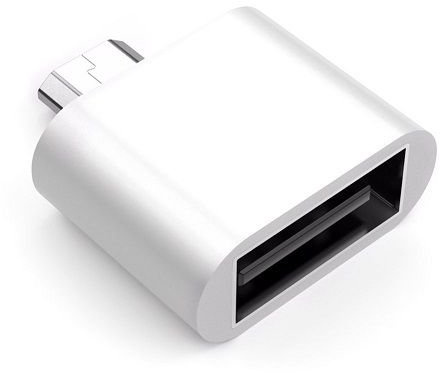 CABLEPELADO - Adaptador USB Tipo A Hembra a Micro USB Macho Blanco | Conector de USB A a Micro USB | Para Carga y Transferencia de Datos | Convertidor para Móvil y Tablet