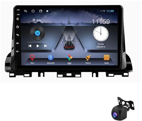 Autoradio multimédia Android 13 pour Kia Cerato 2018-2021, écran Tactile 9 Pouces, Radio numérique Dab, Commandes au Volant, MirrorLink, Wi-FI, caméra 360°, processeur quadricœur 1 GHz + 32