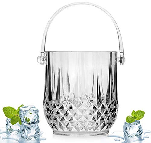 LTLCLZ Seau à Glace en Cristal Acrylique Seau à Champagne Transparent Seau à Glace en Plastique