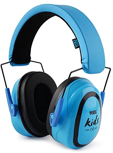 GREEN DEVIL Kids/Toddler Ear Protection Safety Ear Muffs Design For Age 3-16 Noise Cancelling Headphones SNR 27.4dB Hearing Protection Earmuffs Sensory Headphones for Autism Kids (Blue)