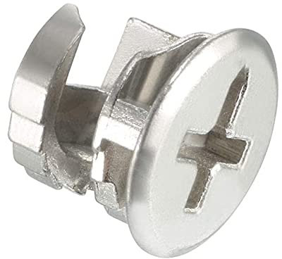 Jadeshay Serrure à Came 12mm, 15 pièces Attache de Meubles, Armoire en métal, tiroir de Meubles, Commode, penderie, raccords à Came, Argent