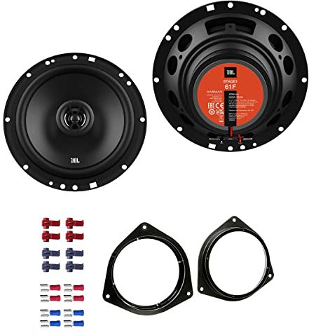 JBL Stage1 61F Lautsprecher mit Einbauset passend für Toyota Corolla Verso 2001-2009 Türen vorne 400 W 165mm 2 Wege Koax