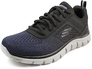 Skechers Track Ripkent, Zapatillas Hombre, Navy Mesh Black Trim, 41.5 EU