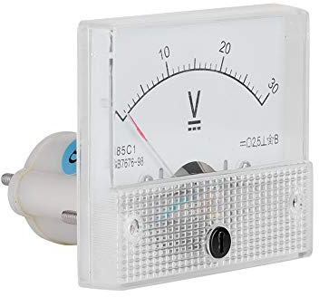 Amperemetre 15A Dc Analogique,Mini-Ampèremètre Analogique,Voltmetro Analogico 25 Volt Dc Mini,Voltmetre 5V Analogique,Compteur De Tension Cc,Tension De Voltmètre De Courant Cc Analogique 85C1 2,5 Préc