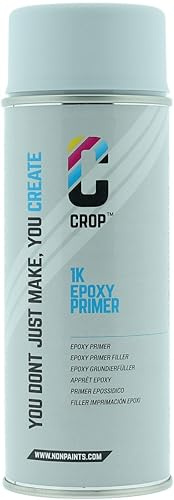 CROP Glasfarbe Epoxy Grundierung - Spray 400 ml - Schnell trocknender Epoxy-Primer – Rostschutz – Überlackierbar