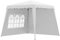 Outsunny Carpa Plegable Pop-up 3x3 m Cenador Pabellón de Jardín con 2 Paredes Laterales Altura Ajustable y Bolsa de Transporte Protección UV50+ Impermeable Gazebo para Camping Fiestas Exterior Blanco