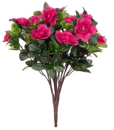 Ferris Heart Sloane NEW Luxury Artificial Fuchsia Azalea Bush 36cm long