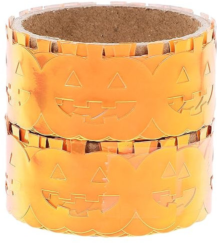 Ciieeo 2rollen Halloween-klebeband Aus Kunststoff Dekoratives Klebeband Für Bastelarbeiten Halloween-geschenkklebeband Feines Klebeband Für Feiertage Mit -motiven
